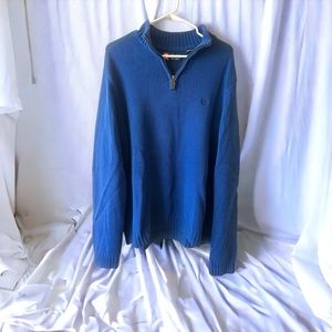 chaps 1/4 zip pullover sweater